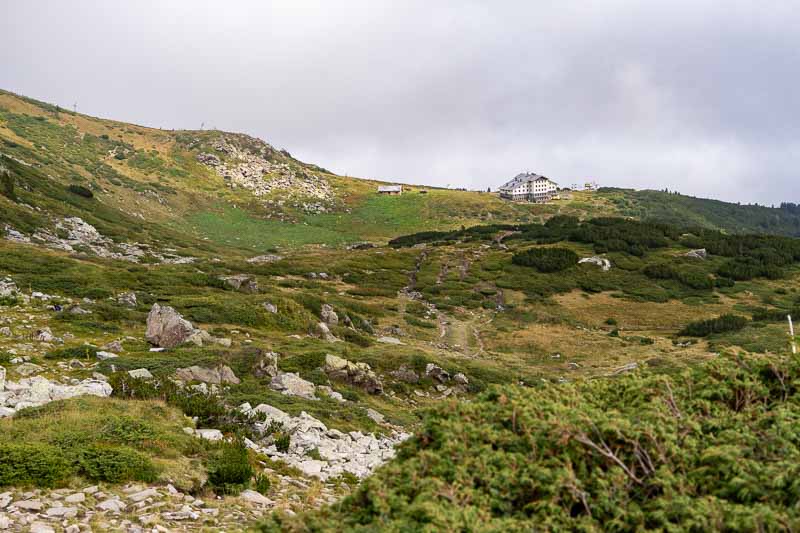 Landscape, the chalet beyond