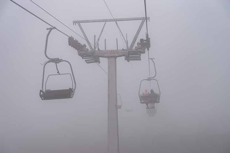 Through the fog layer-cold and wet
