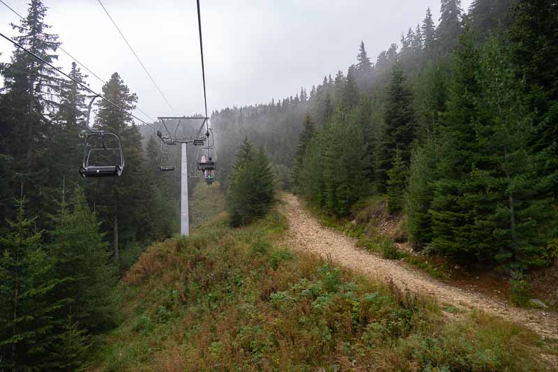 On the lift,