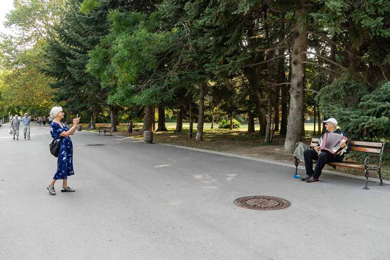 Musician in Varna Sea Garden Park