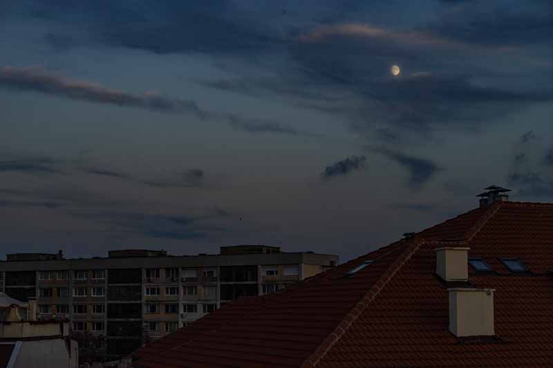 Moon scape from our airbnb