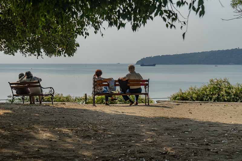 Scene in Varna Sea Garden Park