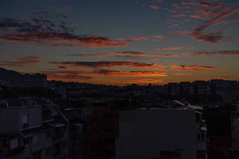 Varna Sunrise from our airbnb